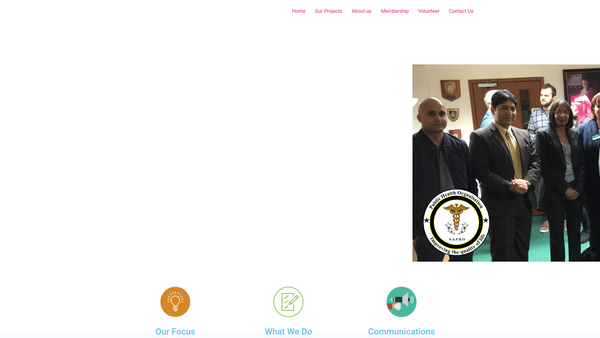 Screenshot of the Sapho Care website