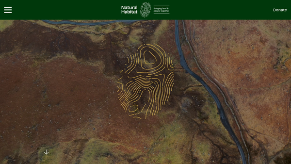 Screenshot of the Natural Habitat website
