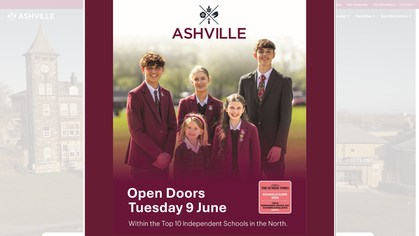 Screenshot of the New Friends Of Ashville website