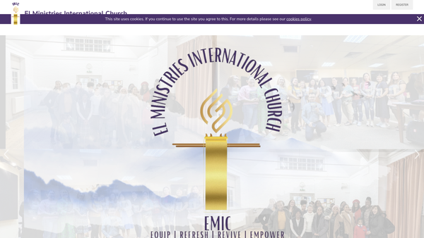 Screenshot of the El Ministries International Church website