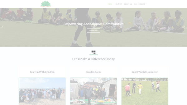 Screenshot of the House Of Hope Enterprise Ltd website