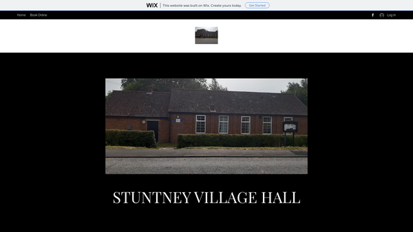 Screenshot of the Stuntney Village Hall Charity website