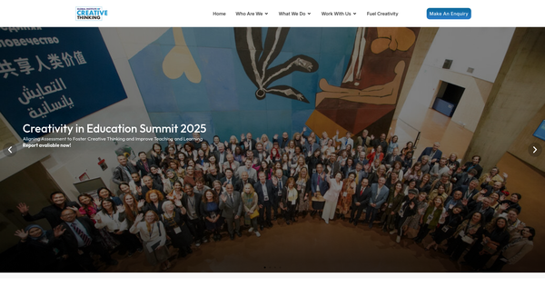Screenshot of the Global Institute Of Creative Thinking Limited website