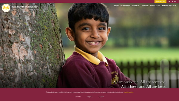 Screenshot of the St Michaels PTA website