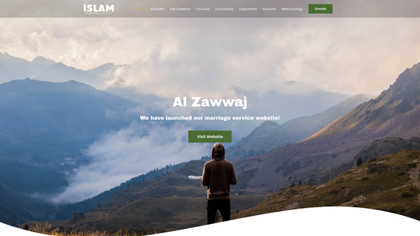 Screenshot of the Islam Answers website