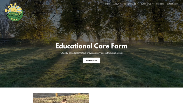 Screenshot of the Brightview Farm website
