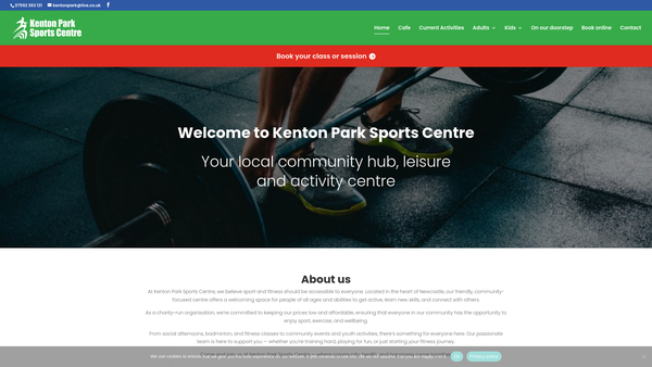 Screenshot of the Kenton Park Community Association website
