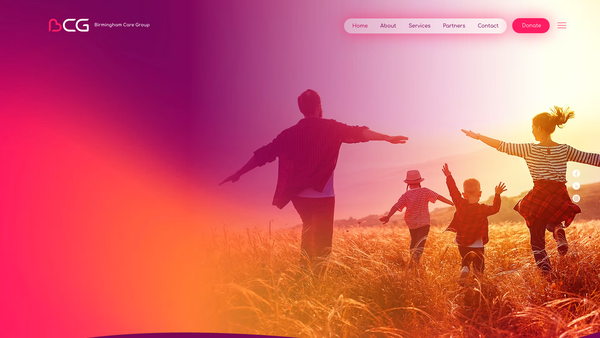 Screenshot of the Birmingham Care Group website