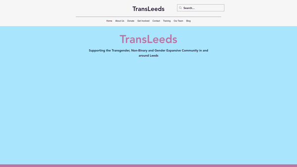 Screenshot of the Transleeds website