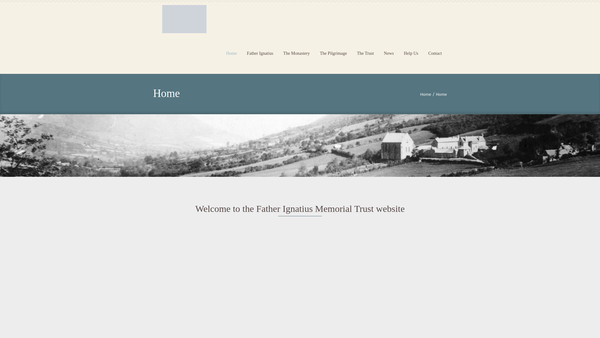 Screenshot of the The Father Ignatius Memorial Trust website