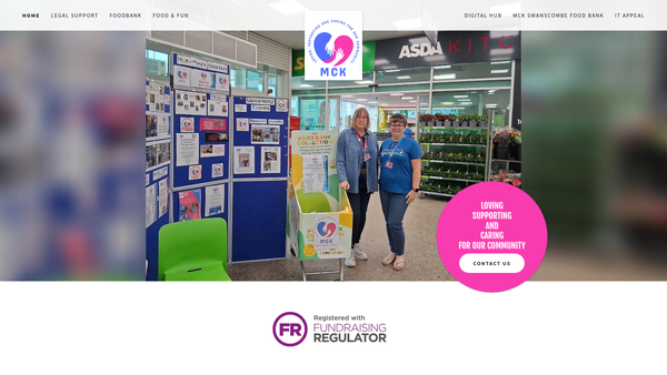 Screenshot of the Mck website