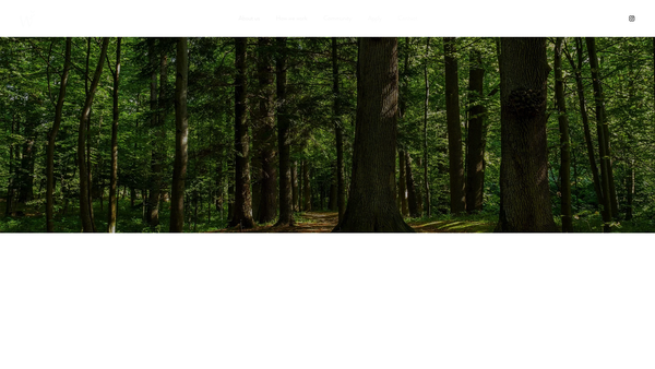 Screenshot of the Wildwood Nature School website