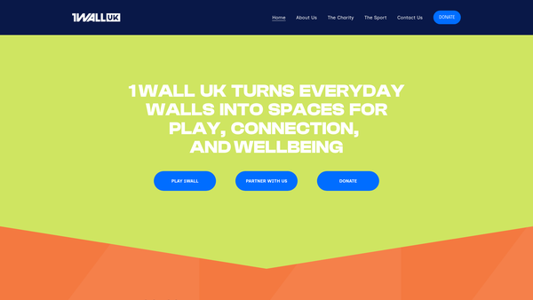 Screenshot of the UK Wallball Association Limited website