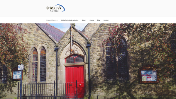 Screenshot of the St. Mary's Centre Community Hall website