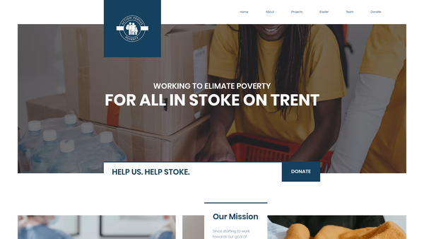 Screenshot of the Avp Stoke website