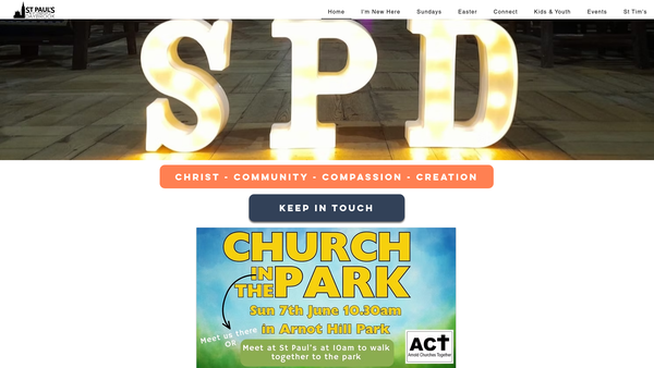 Screenshot of the The Parochial Church Council Of The Ecclesiatical Parish Of St Paul's Daybrook website
