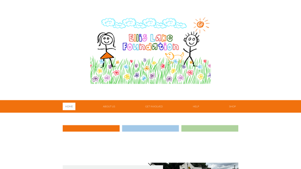 Screenshot of the Ellis Lake Foundation website