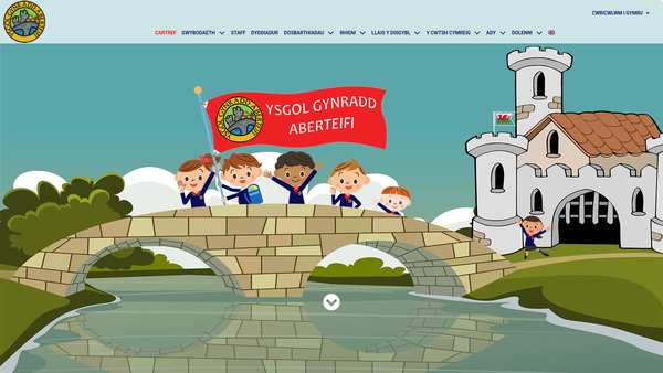 Screenshot of the Cymdeithas Ffrindiau Ysgol Gynradd Aberteifi Friends Association website