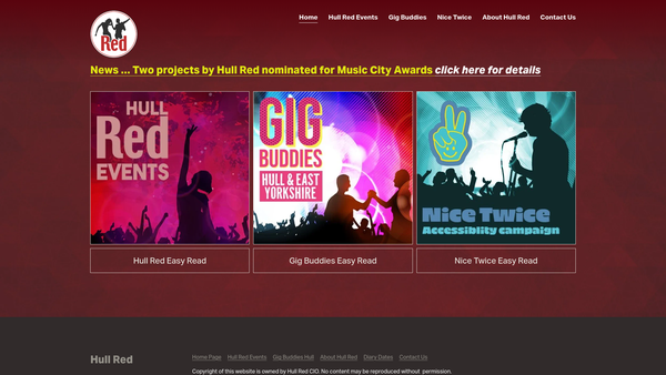 Screenshot of the Hull Red CIO website