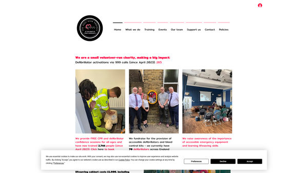 Screenshot of the The Paul Alan Project CIO website
