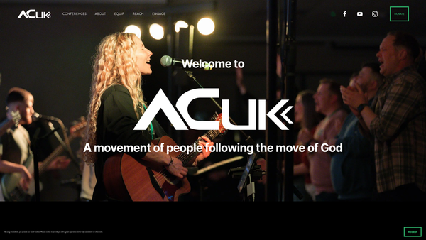 Screenshot of the The Apostolic Church UK website