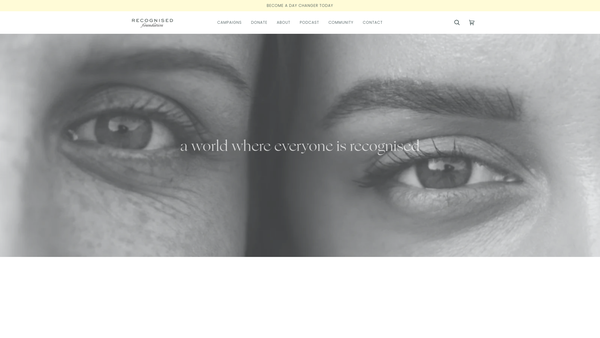 Screenshot of the The Recognised Foundation Limited website