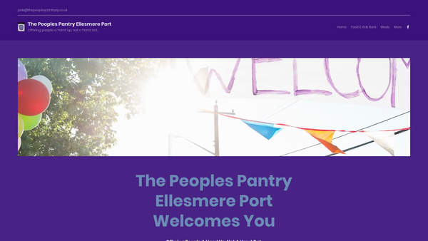 Screenshot of the The Peoples Pantry Ellesmere Port website