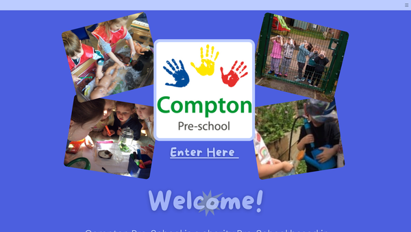 Screenshot of the Compton Playgroup website
