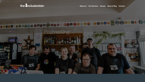 Screenshot of the The Inclusionists website