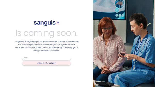 Screenshot of the Sanguis UK website