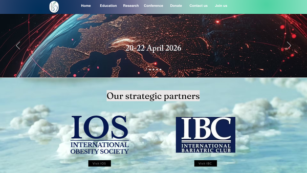 Screenshot of the The Upper Gastrointestinal Surgical Society website