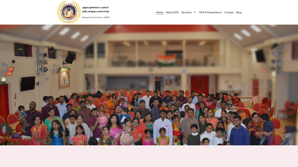 Screenshot of the Nottingham Tamil Kuzhumam (Ntk) website