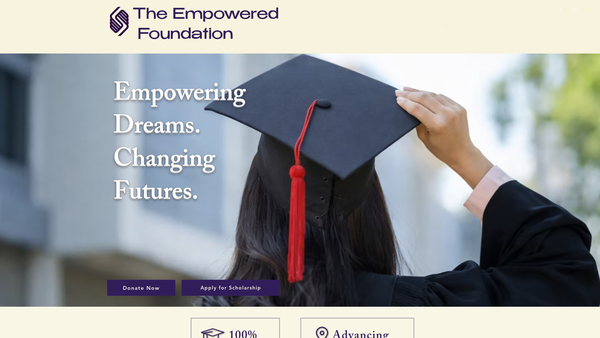 Screenshot of the Empower Education website