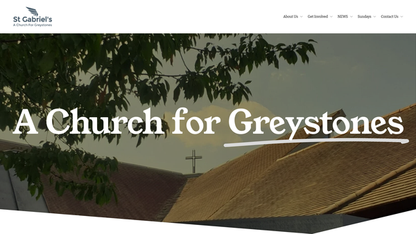Screenshot of the The Parochial Church Council Of The Ecclesiastical Parish Of St Gabriel's Greystones, Sheffield website