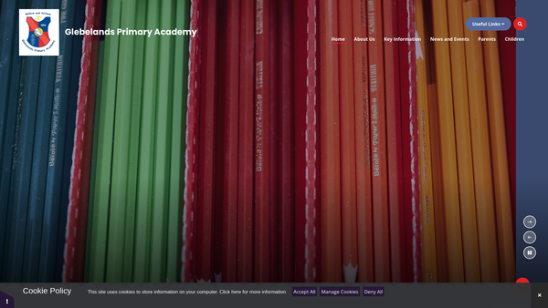 Screenshot of the Glebelands PTFA website