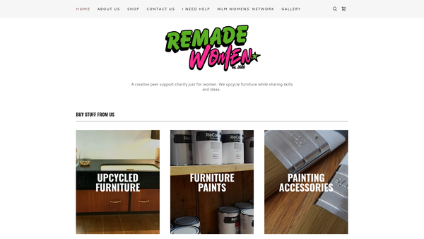 Screenshot of the Remade Wigan website