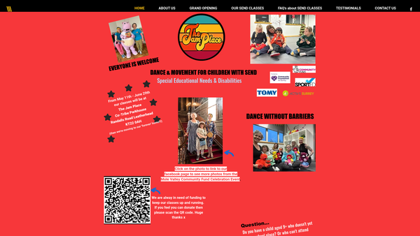 Screenshot of the The Jam Place CIO website