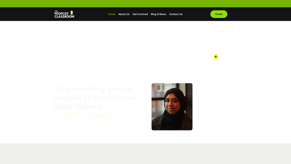 Screenshot of the The People's Classroom website