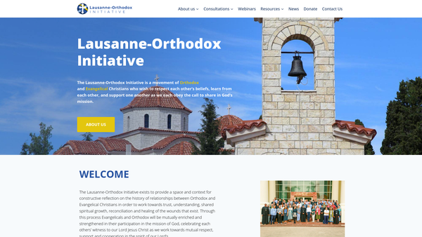 Screenshot of the Lausanne-Orthodox Initiative website