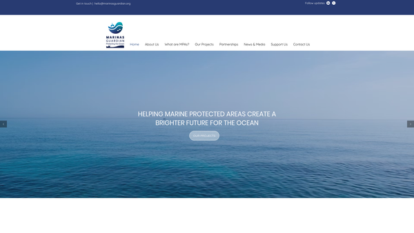 Screenshot of the Marinas Guardian website