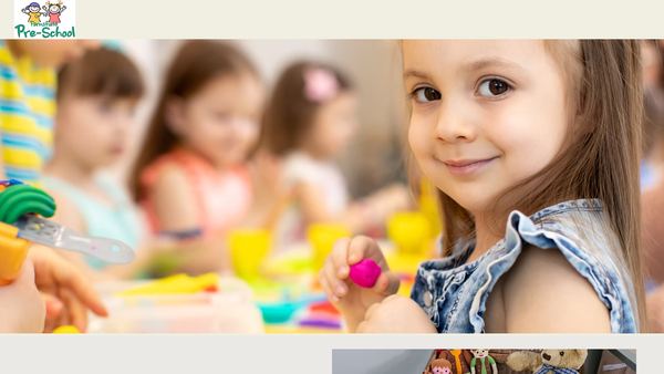 Screenshot of the Farnsfield Pre-School Playgroup website