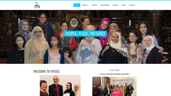 Screenshot of the Holy Trinity Community Centre website