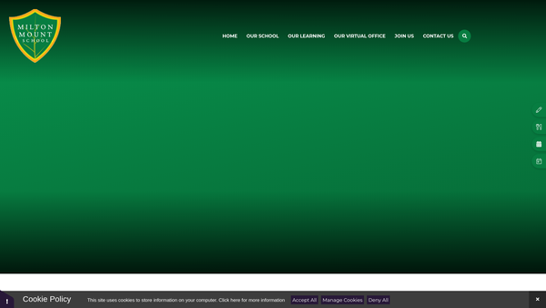 Screenshot of the Friends Of Milton Mount website