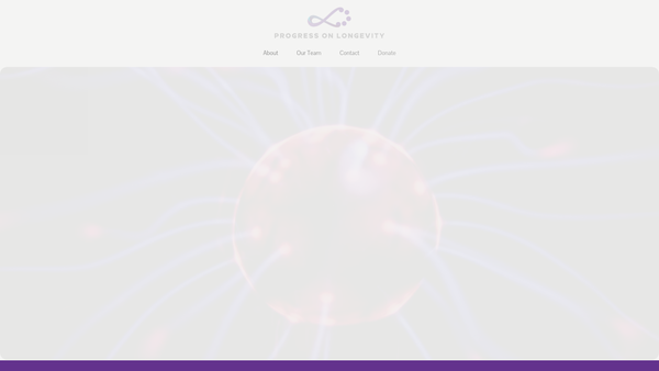 Screenshot of the Progress On Longevity website