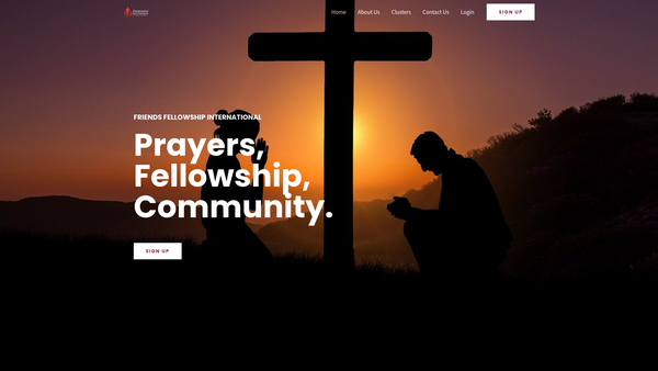 Screenshot of the Goshen Well website