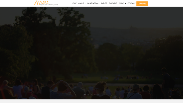 Screenshot of the The Yafa Charity Organisation website