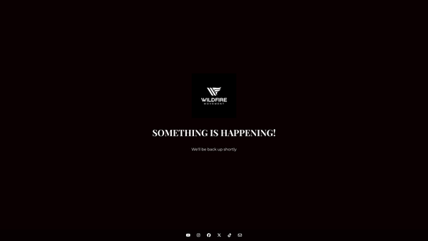 Screenshot of the Wildfire Movement website