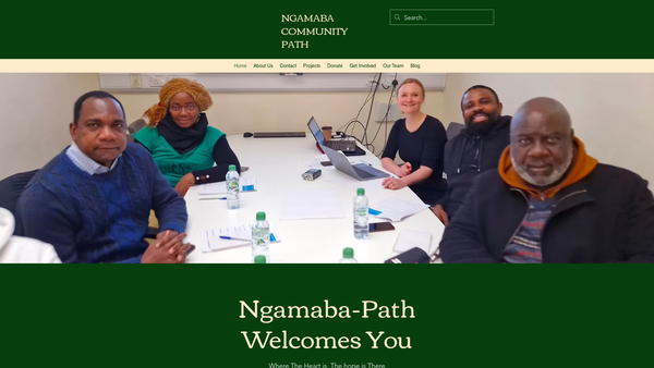 Screenshot of the Ngamaba Community Path website