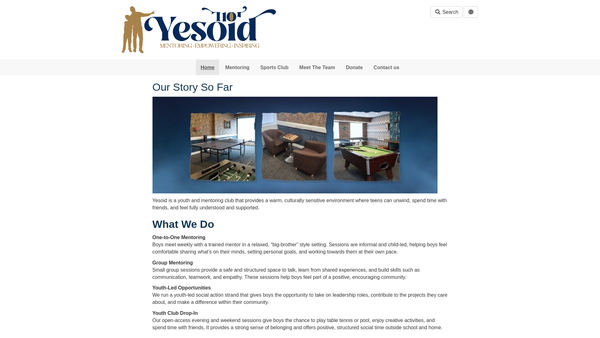 Screenshot of the Yesoid CIO website