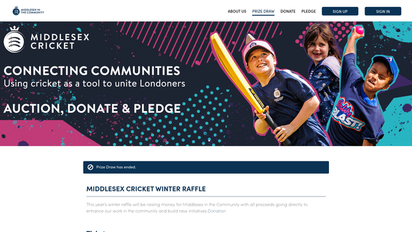 Screenshot of the Middlesex In The Community Limited website